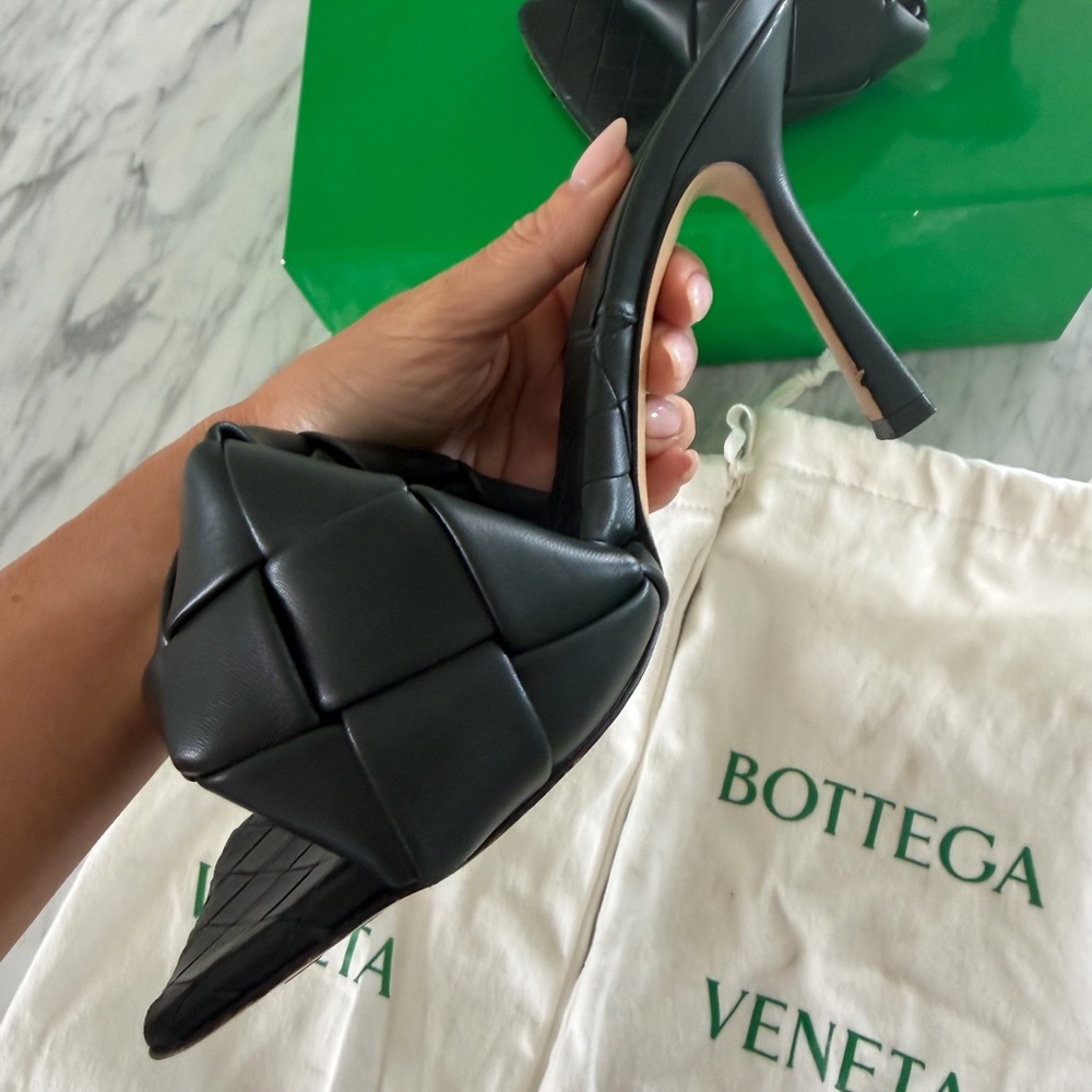 Botegga Veneta Lido Mules in Lagoon (dark green) sz 39 - Picture 3 of 10
